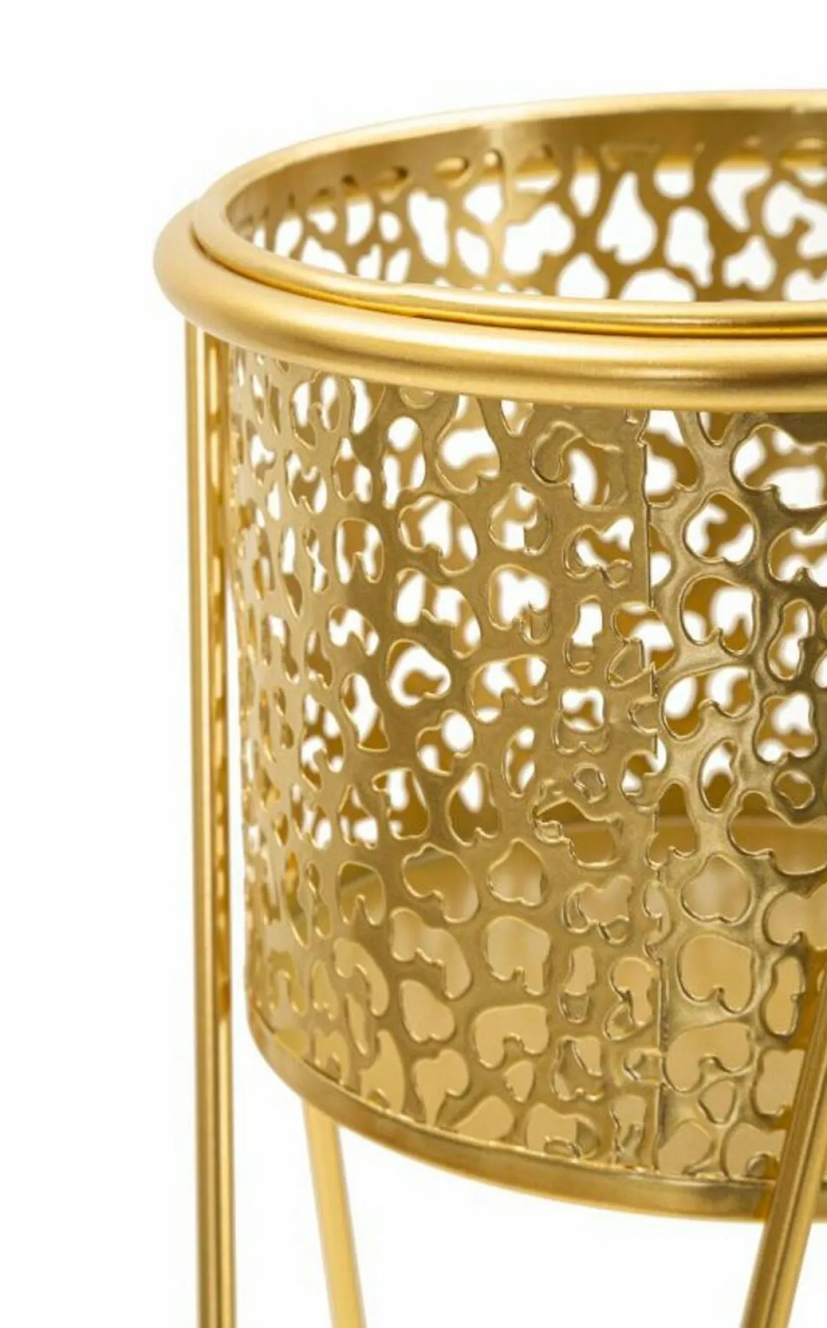 Set di 2 vasi Robert, Oro, 21x20 h46 cm