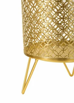 Oggettistica|Vasi > Dmora Set di 2 vasi Vif, 16x16 h20 cm, Oro