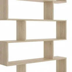 Set Libreria Marrone Rovere 9 Ripiani Modulabile, Installazione a Muro - Jesolo