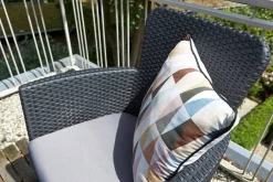 Set salotto balcone 2 poltrone antracite - Brooks