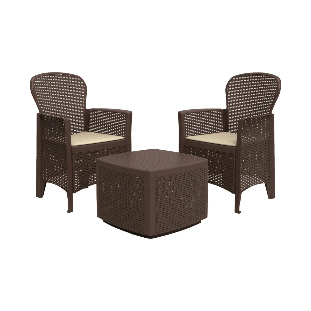 Outdoor > Dmora Set salotto da esterno Dakain, 100% Made in Italy, Marrone