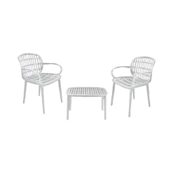 Set salotto da esterno Kupang, Bianco