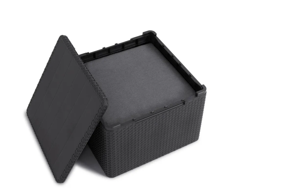 Set salotto esterno 2 poltrone e 1 divano antracite - Barrhead