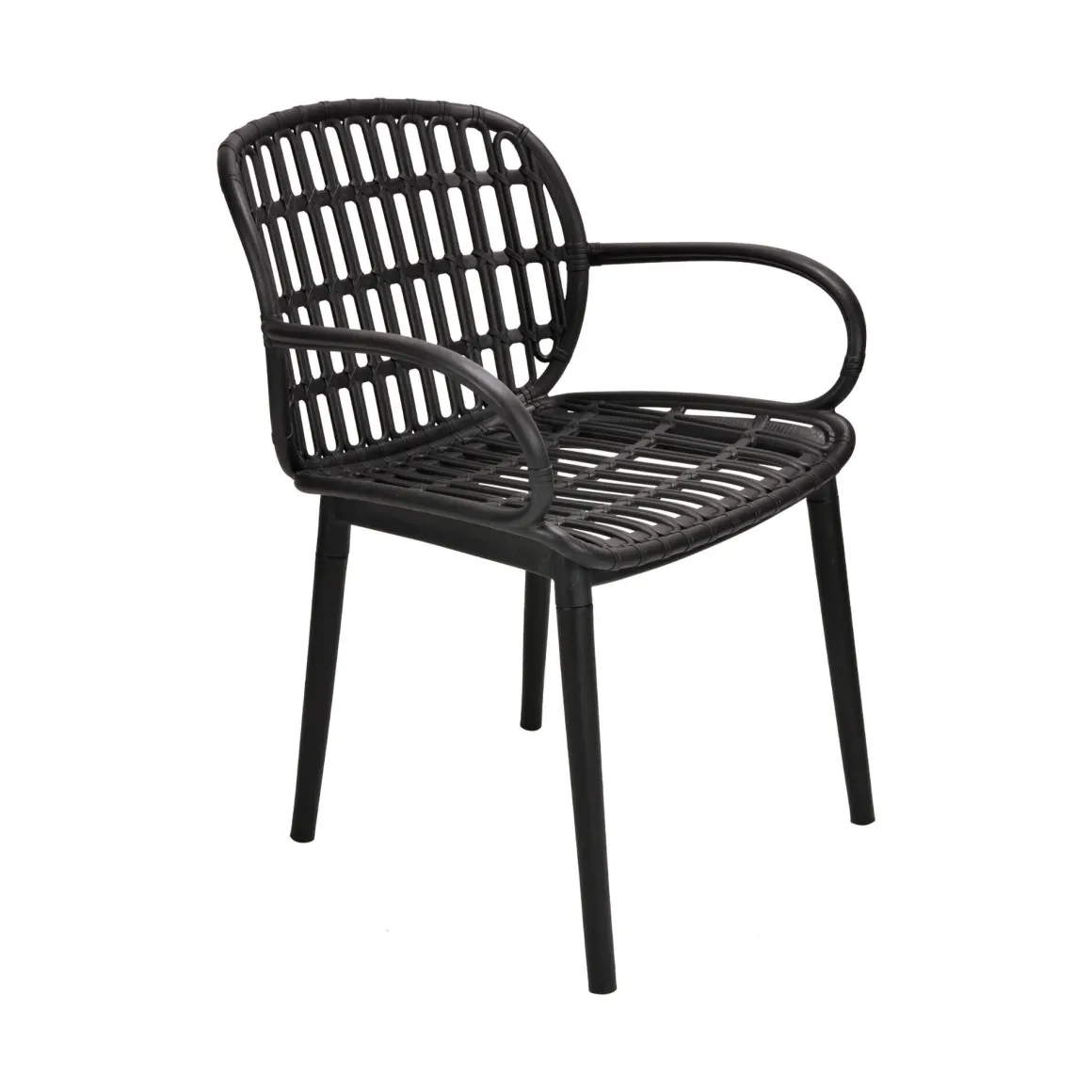 Set salotto giardino minimal 2 poltrone e 1 panchina antracite - Jurij
