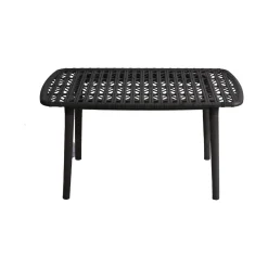 Set salotto giardino minimal 2 poltrone e 1 panchina antracite - Jurij