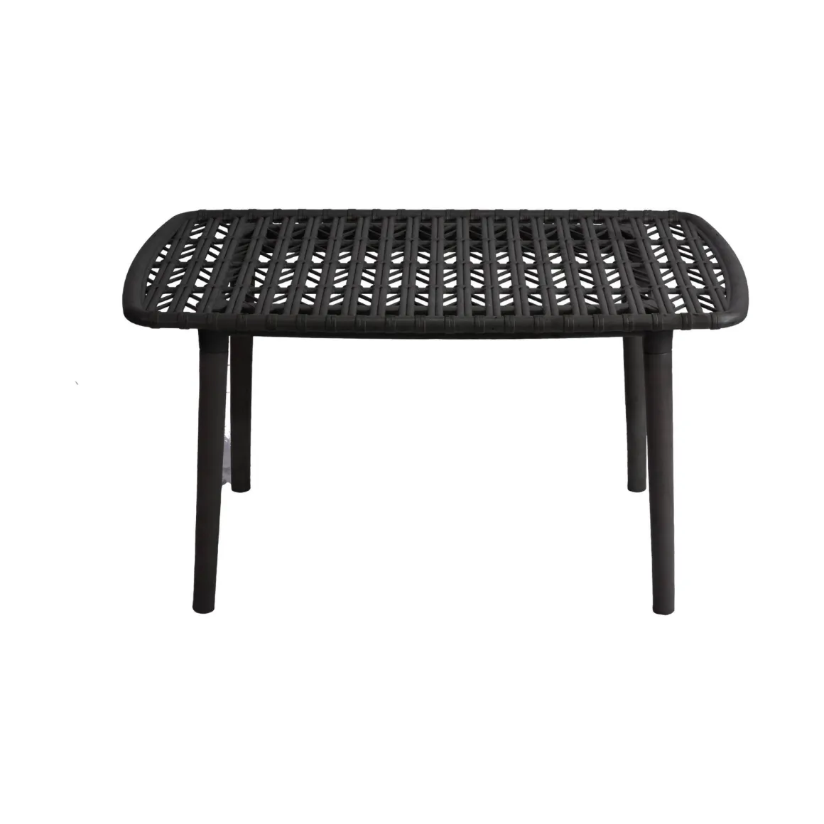 Set salotto giardino minimal 2 poltrone e 1 panchina antracite - Jurij