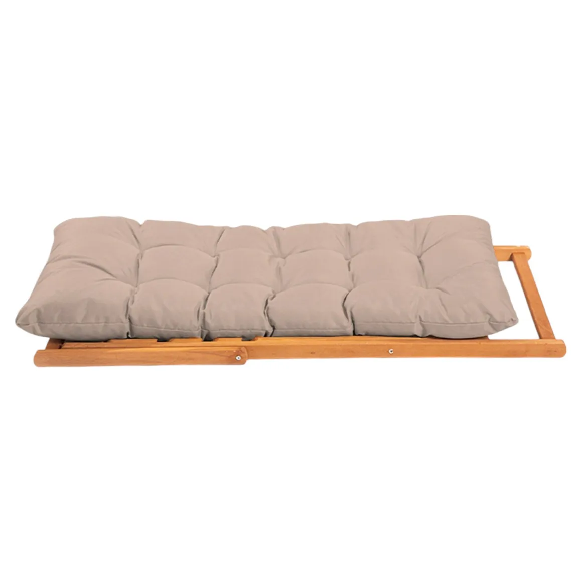 Set salotto giardino 2 posti e 1 tavolino basso marrone - Leni