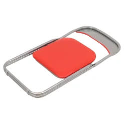 Set 4 sedie pieghevoli imbottite rosse struttura in metallo - Antenore