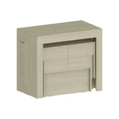 Set tavolo allungabile e 2 panche allungabili effetto legno 12 posti - Auditore