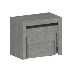 Set Tavolo E Sedie|Cucina > Dmora Set tavolo cucina estensibile e 2 panche estensibili 12 posti - Auditore Grigio