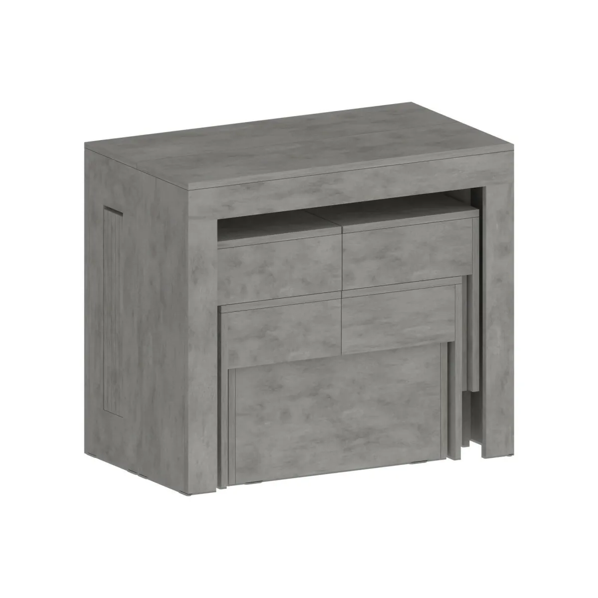 Set Tavolo E Sedie|Cucina > Dmora Set tavolo cucina estensibile e 2 panche estensibili 12 posti - Auditore Grigio