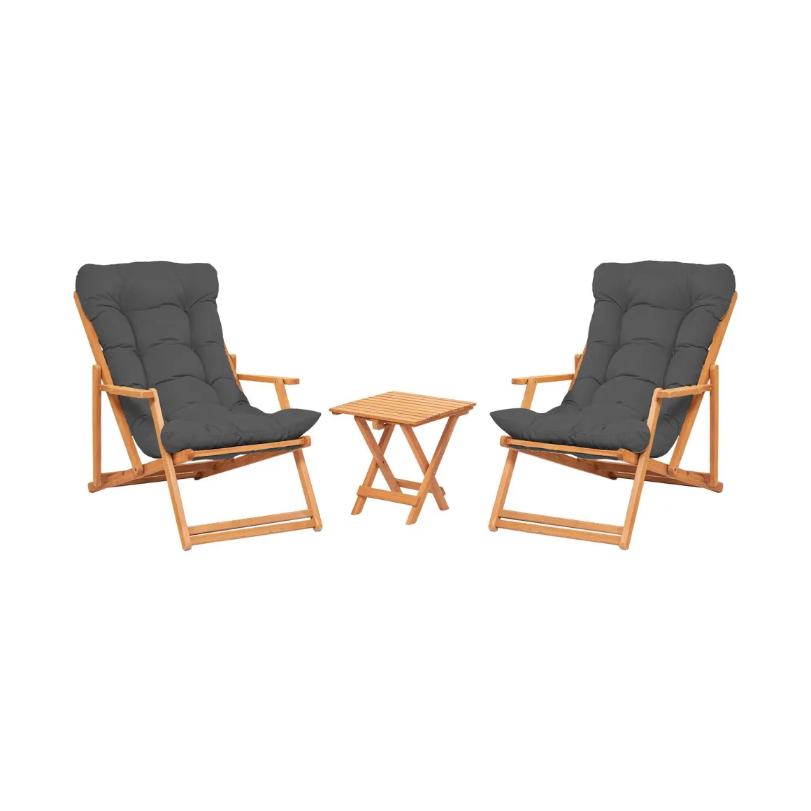 Set Tavolo e Sedie Giallo 2 Posti Dimensione Tavolo 40x40h40 cm, Dimensione Seduta 66x48h113 cm - Biagio