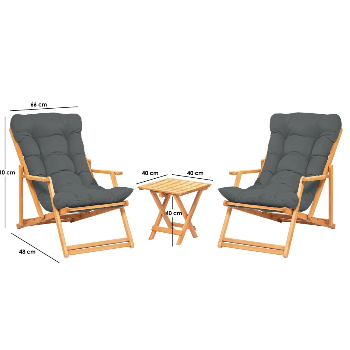 Set Tavolo e Sedie Giallo 2 Posti Dimensione Tavolo 40x40h40 cm, Dimensione Seduta 66x48h113 cm - Biagio
