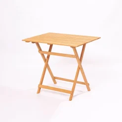 Set Tavolo e Sedie Marrone 2 Posti Dimensione Tavolo 80x60h72 cm, Dimensione Seduta 40x30h81 cm - Nazzano