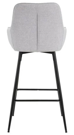 Sgabello alto moderno con seduta imbottita 55x55x109h cm - Moore