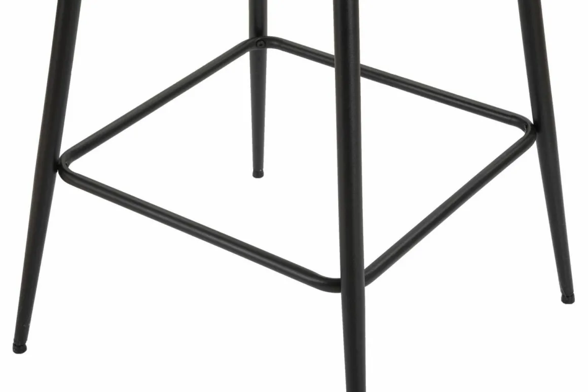 Sgabello alto moderno con seduta imbottita 55x55x109h cm - Moore