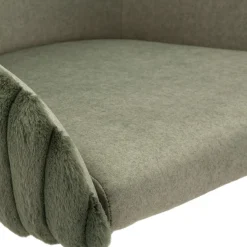 Sgabelli > Dmora Sgabello Imbottito set da 2 con Schienale 52x46x111h cm, Materiale Struttura in Legno Nobilitato - Spiti Verde