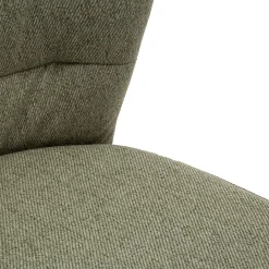 Sgabelli > Dmora Sgabello Verde Nero Imbottito Colore Struttura Nero 52x59x108h cm, Materiale Struttura in Legno Nobilitato - Guadal Nero, Verde