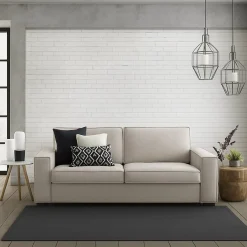 Salotto|Divani Fissi 3 Posti > Dmora Sofa ad angolo tortora 200x95x90h cm - Abernathy Grigio Tortora