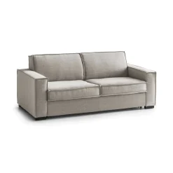Salotto|Divani Fissi 3 Posti > Dmora Sofa ad angolo tortora 200x95x90h cm - Abernathy Grigio Tortora