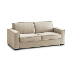 Sofa con braccioli beige 220x95x90h cm - Diopside