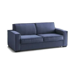 Salotto|Divani Fissi 3 Posti > Dmora Sofa con penisola 200x95x90h cm - Abernathy Blu