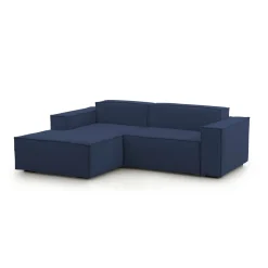 Sofa sfoderabile blu 220x170x70h cm - Alhoa