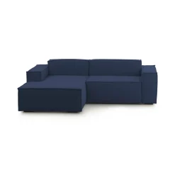 Sofa sfoderabile blu 220x170x70h cm - Alhoa