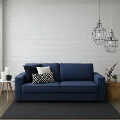 Salotto|Divani Fissi 3 Posti > Dmora Sofa sfoderabile 220x95x90h cm - Diopside Blu