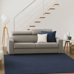 Divani Fissi 2 Posti|Salotto > Dmora Sofà design tortora 200x95x85h cm - Schiavo Grigio Tortora