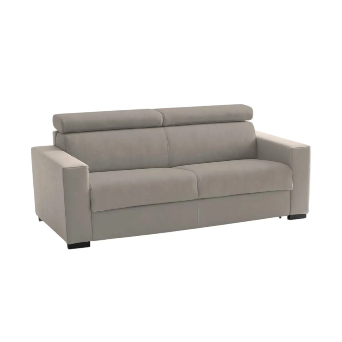 Divani Fissi 2 Posti|Salotto > Dmora Sofà design tortora 200x95x85h cm - Schiavo Grigio Tortora