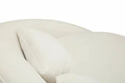 Sofà moderno crema e oro 185x84x68h cm - Verte