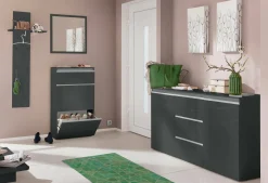 Specchio antracite lucido 60x60h cm - Lelia