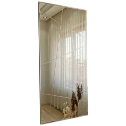 Specchi > Dmora Specchio Argento Trasparente Forma Rettangolare Tipologia a Parete 30x90h cm, Colore Struttura Trasparente - Croviana Trasparente, Argento