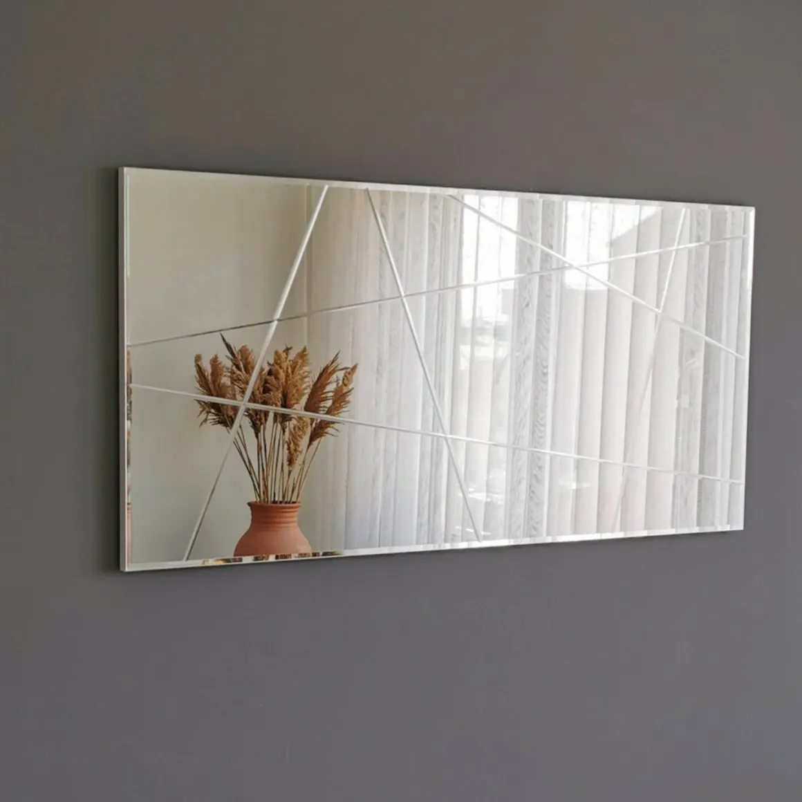 Specchio argento 130x62h cm - Caposele