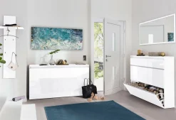 Specchio bagno bianco lucido 120x60h cm - Adelchi