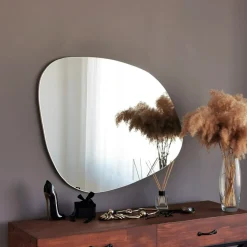 Specchio Bianco Forma Irregolare Tipologia a Muro 75x58h cm, - Moscufo
