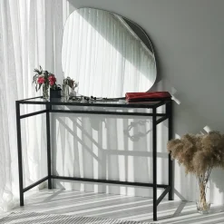 Specchio Bianco Forma Irregolare Tipologia a Muro 75x58h cm, - Moscufo