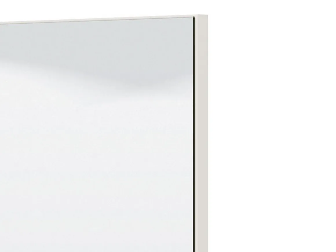 Specchio Bianco kit Fissaggio a Muro Incluso Forma Rettangolare 79x95h cm - Civitella