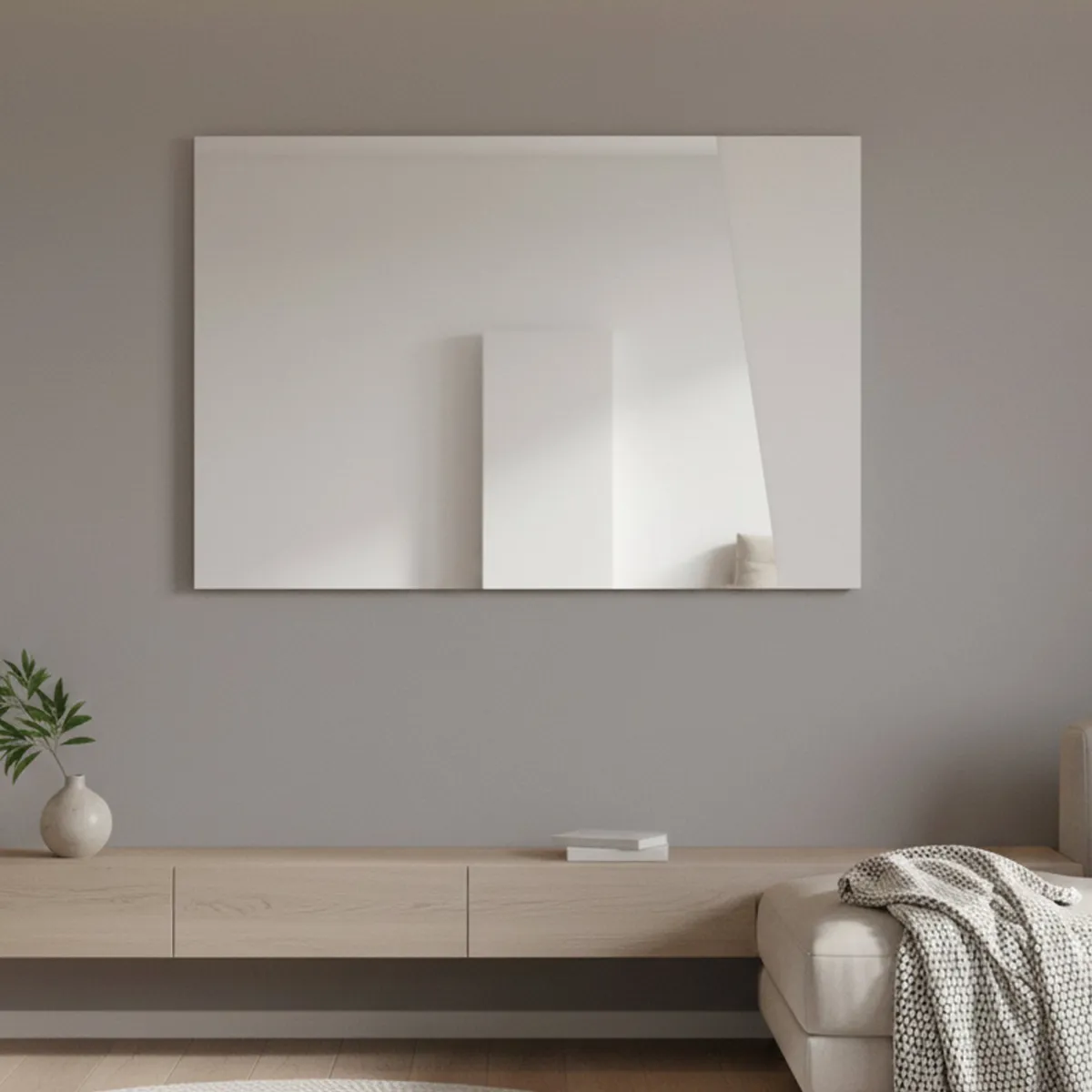 Specchi > Dmora Specchio 80x60h cm - Deanna Bianco Lucido
