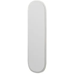 Specchi > Dmora Specchio Bianco Trasparente Forma Ovale Tipologia a Parete 85x67h cm, Colore Struttura Trasparente - Valbrona Trasparente, Bianco