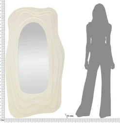 Specchi > Dmora Specchio 90x165h cm - Pregola Bianco