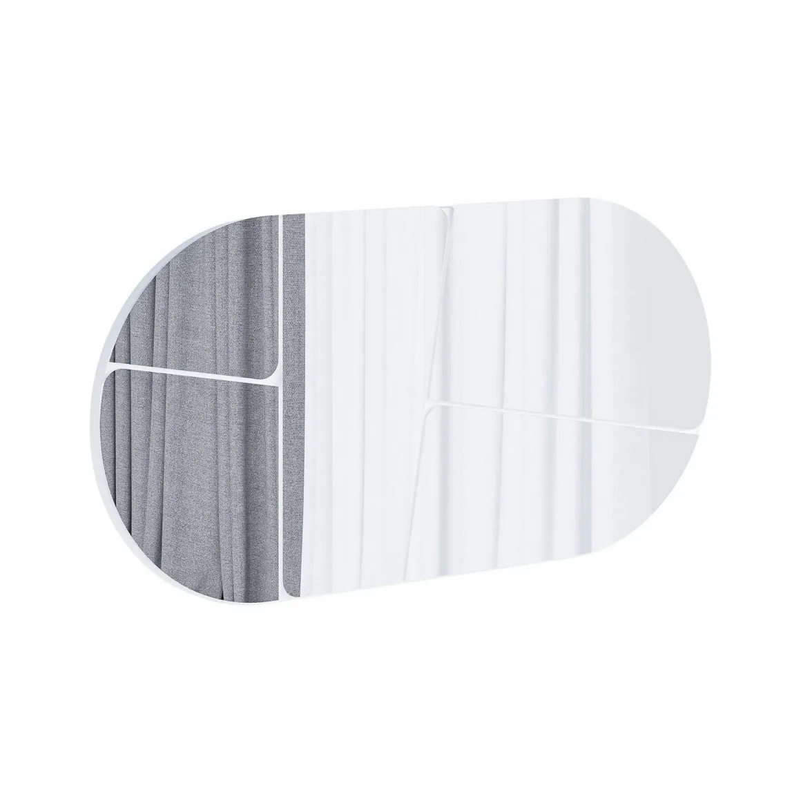 Specchio bianco 80x40h cm - Stezzano