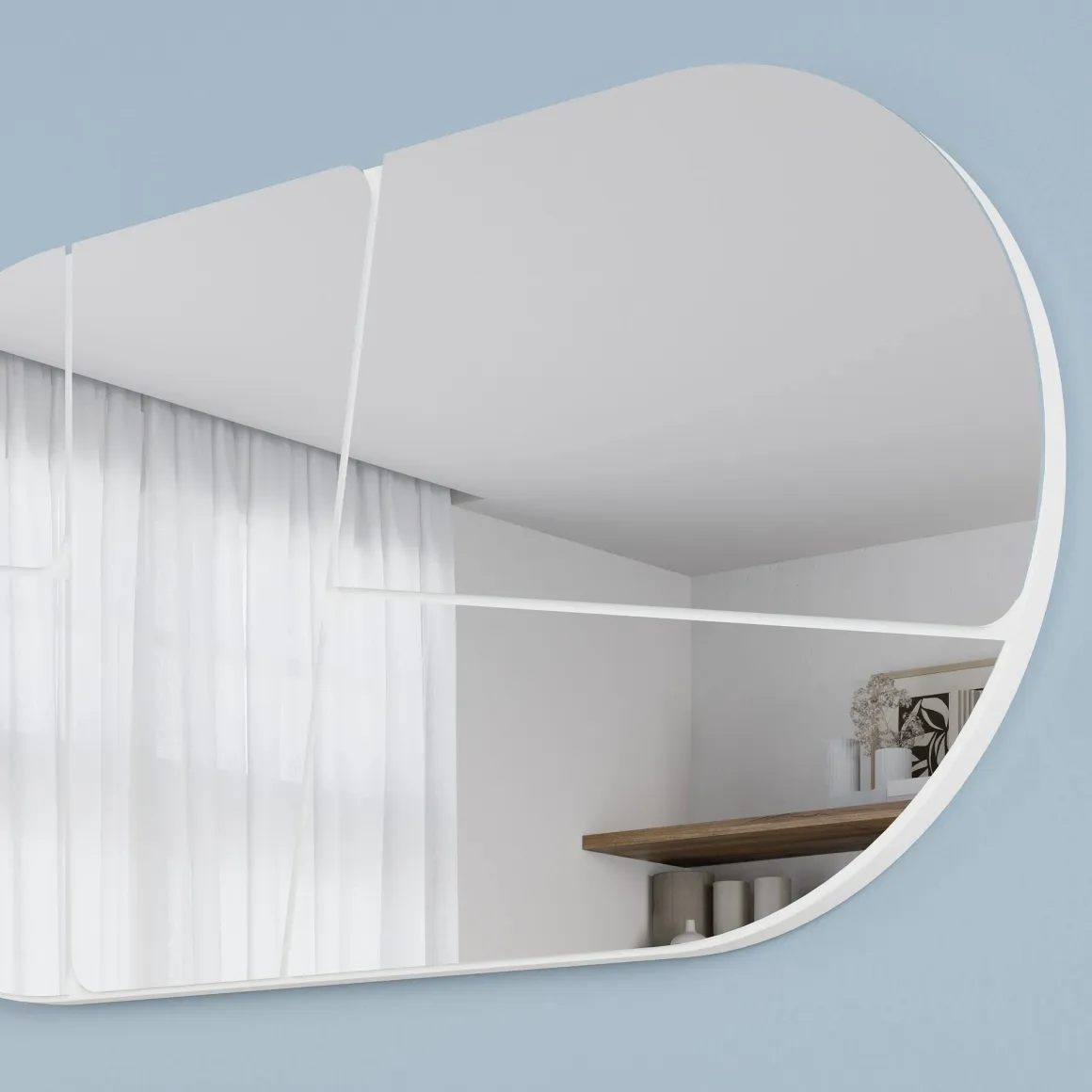 Specchio bianco 80x40h cm - Stezzano