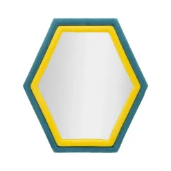 Specchi > Dmora Specchio blu e giallo 75x80h cm - Balla Giallo, Blu