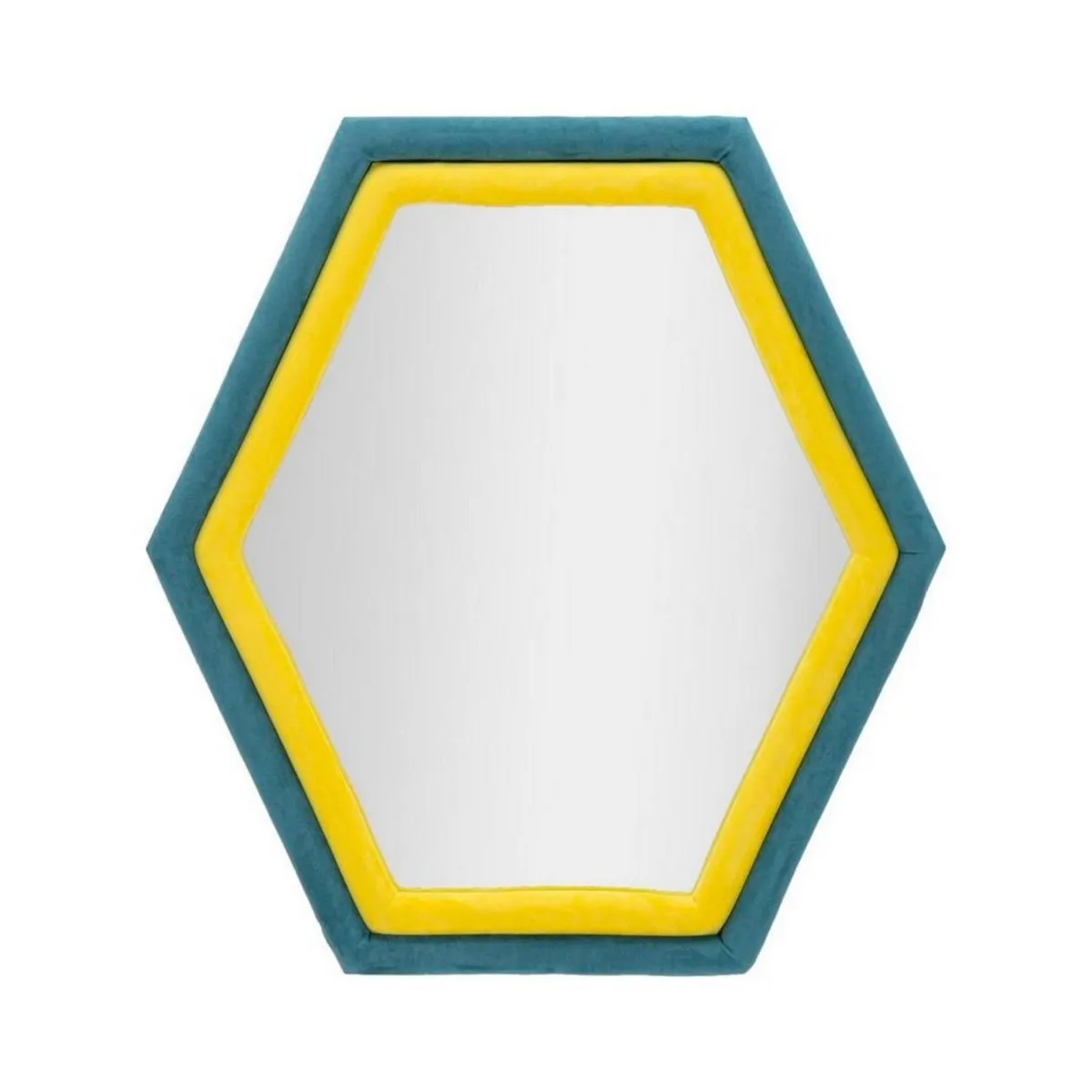 Specchi > Dmora Specchio blu e giallo 75x80h cm - Balla Giallo, Blu