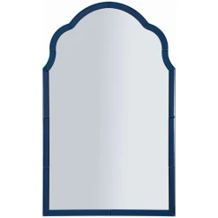Specchio blu Trasparente Cornice Sagomata Forma Rettangolare 62x100h cm, Tipologia a Parete - Gameba
