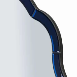 Specchio blu Trasparente Cornice Sagomata Forma Rettangolare 62x100h cm, Tipologia a Parete - Gameba