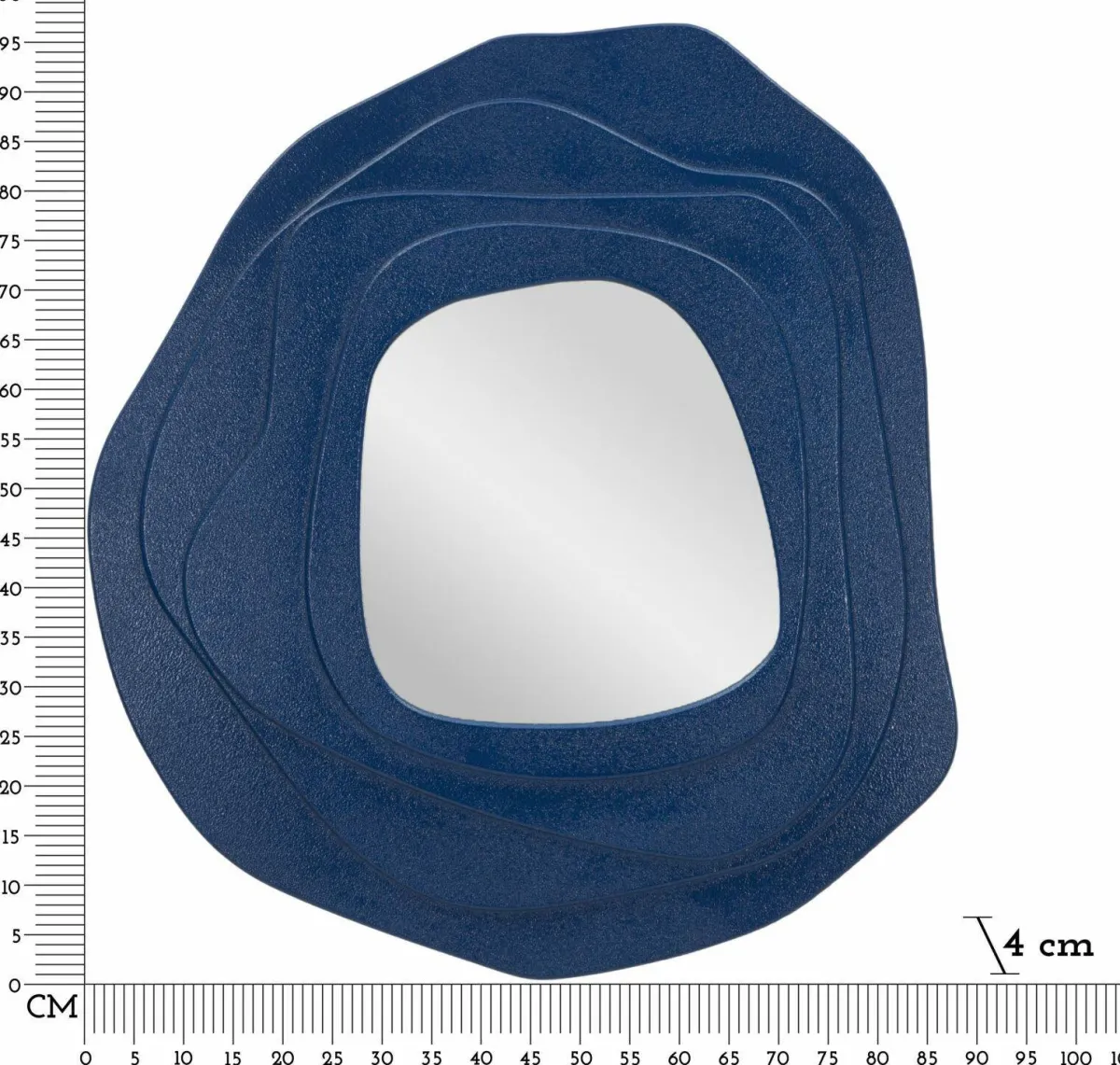 Specchi > Dmora Specchio 90x97h cm - Brennero Blu