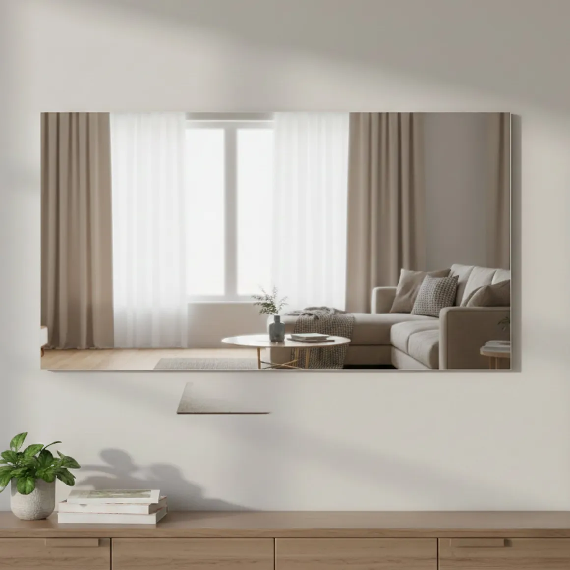 Specchio cemento 80x60h cm - Deanna
